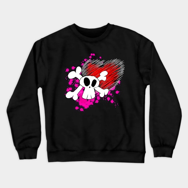 Halloween skull Crewneck Sweatshirt by Smoky Lemon